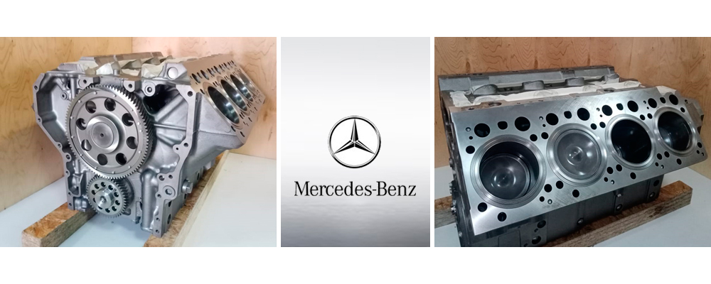 Шортблок для двигателей Mercedes OM942LA,  OM542LA,  OM502LA, Шортблок OM942, OM542, OM502 